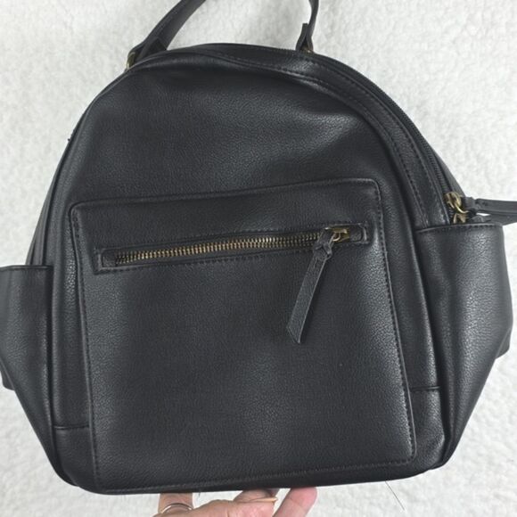 Style & Co. Black Faux Leather  Backpack - Picture 14 of 17